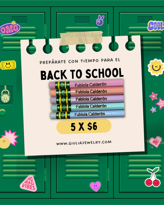 Pencils Pastel Colors - 5 Pack