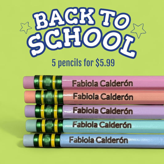 Personalized Pencils Set of 5