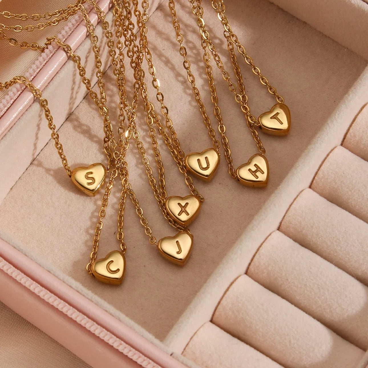 Letter Heart Necklace