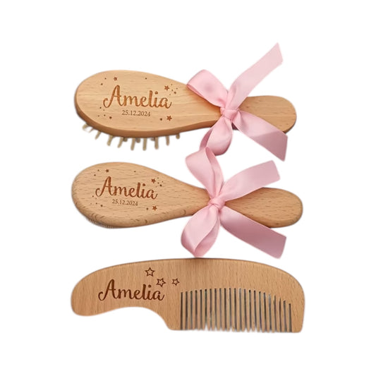 Wooden Brush Comb